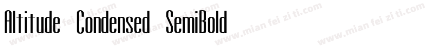 Altitude Condensed SemiBold字体转换